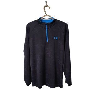 Under Armour Men's Jersey Size XL Heatgear 1/4 Zip Pullover Breathable Black
